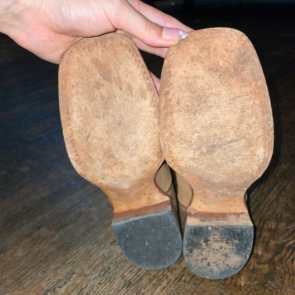 Justin Square toe cowboy boots woman’s - Picture 1 of 3